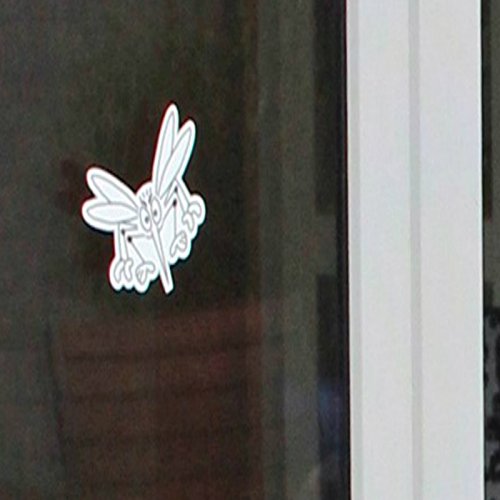 Durchlaufschutz für Fliegengitter Insektenschutzgitter Fliegengitter Fliegenschutzfenster als Aufkleber – Folien Ersatz ähnlich wie Folie auch gegen Vogel Flug (weiss – weiss) - 5