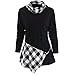 Produktbild Damen Plaid Langarmshirts,Bovake Taste Longsleeve Lose Design Hemd Mode Casual Sweatshirt Bluse Oversize Oberteil Tops