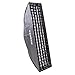 Price comparison product image Bessel 90 x 22 cm Strip Softbox with Double Diffusers and 4 cm Honeycomb Grid for EL/Elinchrom Fit Lamps - Silver