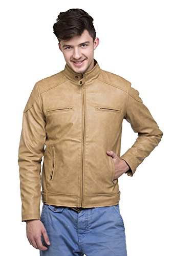 Zacharias Mens Pu Faux Leather Jacket RS.799 (80.00% Off) - Amazon