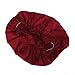 TOOGOO(R) Sleep Sleeping Cap Hat for Hairdressing Night Sleep(Burgundy)