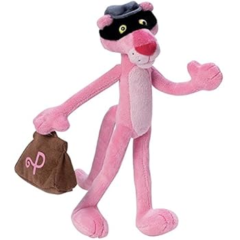 Peluche Panthère Rose Mighty Star – Vintage 1980 – Taille Moyenne – Canada