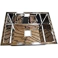 BLACKADO PREMIUM SINKS 304 GRADE STAINLESS STEEL SINGLE BOWL HAND MADE KITCHEN SINK B (24 * 18 * 10, 24 * 18 * 10) - SATIN FINISH (SILVER COLOR)