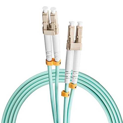 LWL Patchkabel 2m, VANDESAIL 5 Stück 10G Gigabit Glasfaser Fiber Patchkabel mit LC/LC Multi OM3 Duplex 50/125 OFNR Kabel (OM3- DE Shipping) - 2
