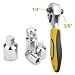 Produktbild Gunpla Umschaltknarre 1/4"+3/8" with 4 tlg. Socket Adapter Werkzeug Set