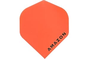 DARTS CORNER Dardos vuelos – Designa Amazon – 100 micras – STD – naranja – 10 juegos (30)