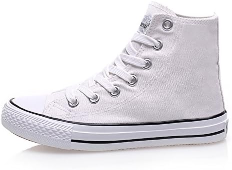 Couples with flat women's shoes/Canvas shoes/Women¡¯s shoes/high-top skate shoes for men/ women/ casual sweet beautiful shoes/Student thin shoes-E Foot length=24.8CM(9.8Inch)