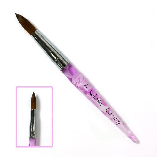 New Professional Nail Acrylic Brush For Nail Art Tips Design UV Gel Builder , Polish (No.22) - wave pattern x 1