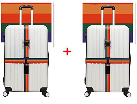 JYHYEU Long Cross Luggage Straps Suitcase Belts/colour mixture(2 Pack)