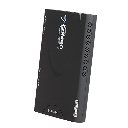 Wireless Kartenleser – TOOGOO(R)Wireless WIFI Kartenleser 3-Schnittstelle USB-Hub HD 3G Router 1500mAh Externe Batterieleistung fuer iPhone iPad Tablet PC Android Smart Device Tragbarer - 3