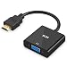 Produktbild ICZI Premium HDMI auf VGA Adapter Male to Female | Konverterkabel | Full HD bis zu 1080p / HDTV Unterstützung | digital zu analog | in Schwarz