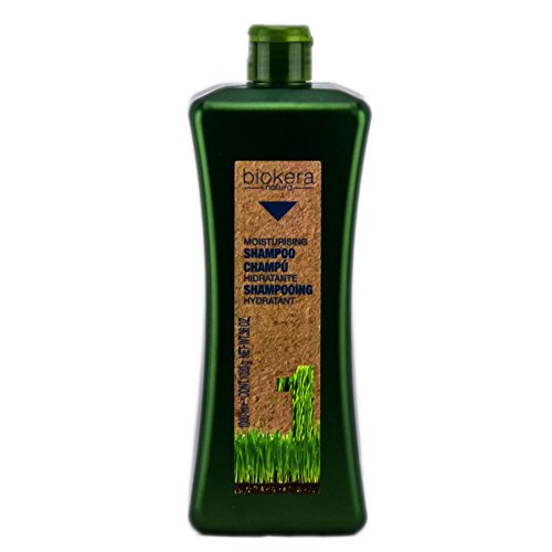 Biokera Natura Hydrating Shampoo - 1000ml - Ideal for Dry or Dehydrated Hair - with Wheat Germ Oil - Deep Hydration Hair - Softer and Shiniest Mane