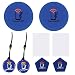 Produktbild NFC Tag NXP NTAG 215 NFC Karte 504 Byte Speicher Kompatibel Mit Amiibo TagMo (2 NFC Untersetzer + 2 NFC Pentagon + 2 Kristalle Resin Label+ 2 NFC Karten - Neujahr Geschenk Box Von TimesKey—Blau
