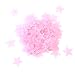Yingwei 100pcs Glow In The Dark Plastic Stars Stickers Baby Kids Ceiling Wall Room (Red)