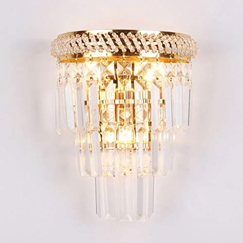Preisvergleich Produktbild Hotel Stil Nachtwandleuchte Mode Luxus Goldene Kristall Wandleuchte Kreative Einfache Hintergrund Wandleuchte Wohnzimmer Schlafzimmer Gang Korridor Wandleuchte Geeignet für Wohnzimmer Schlafzimmer
