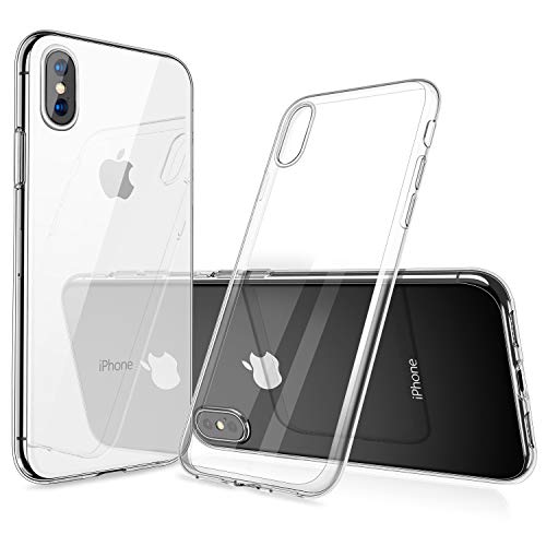 humixx iPhone XS Hülle, iPhone X Hülle, Silikon TPU Hochwertigem Stoßfest, Anti-Fingerabdruck, Anti-Scratch Hülle Crystal Clear Weich Soft Case für iPhone X/XS (Transparent) humixx iPhone XS Hülle, iPhone X Hülle, Silikon TPU Hochwertigem Stoßfest, Anti-Fingerabdruck, Anti-Scratch Hülle Crystal Clear Weich Soft Case für iPhone X/XS (Transparent)