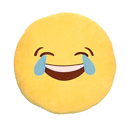 Emoticon Emoji Deko Kissen XXL – ca. 35×35 cm, Version:Affe (sieht nichts) - 6