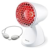 Beurer IL11 Infrared Heat Lamp | Warm, soothing infrared light | Helps ease muscle aches and joint stiffness | Speed recovery from the common cold | Improve complexion | With 5 angles of inclination