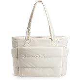 Prplet Tote Bag for Woman | Lightweight Puffy Shoulder Handbag with Multi Compartment | Travel, Office, Gym & Daily Use | Dur