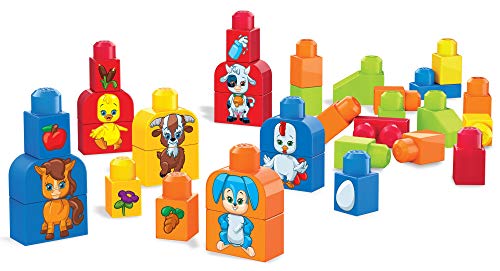 Mega Bloks Mes Animaux à Assembler, briques et jeu de construction, 40 pièces, jouet pour bébé et enfant de 1 à 5 ans, FLT36 – Image 7