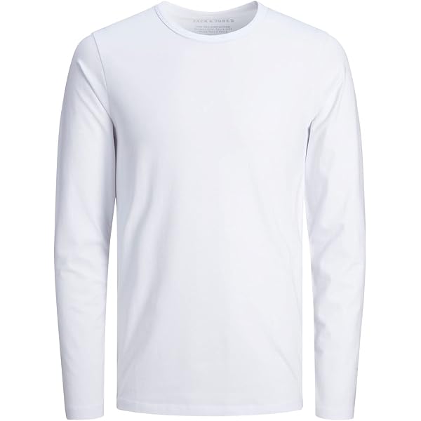 JACK & JONES Maglietta Uomo Jormanchester Waffle Tee A Maniche Lunghe, Girocollo, Taglio Ampio