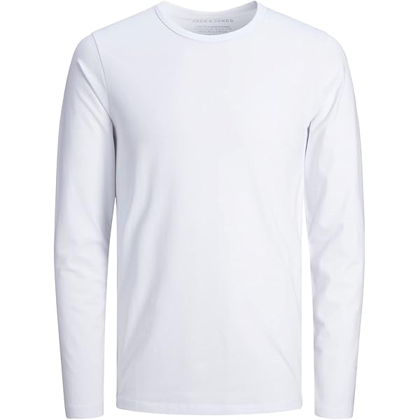 JACK & JONES Maglietta Uomo Jormanchester Waffle Tee A Maniche Lunghe, Girocollo, Taglio Ampio