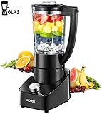 mixery cherry Effizienter 700W Smoothie Maker: Der Mixer verfügt über 4 dicke Edelstahlklingen, die bei 21.000 U / min gedreht werden können. Alle Zutaten werden vollständig gezogen, um sie richtig zu mischen oder zu hacken. Es kann auch mit großen Eiswürfeln umgehen. Jeder kann brockenfreie Margaritas genießen. Für den privaten und gewerblichen Gebrauch.