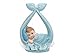 Produktbild LoBeSo® Tortenaufsatz Babyfigur 11cm Baby Junge liegt in Tuch Farbe blau aus Polyresin Taufe Dekoration Tortendeko Kuchenaufsatz Kuchendeko Kindergeburtstag Babyparty Tortenfigur Baby Figur Torte