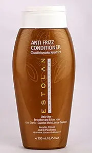 Estolan Anti-Frizz Hair Conditioner - With Keratin, Cocoa and D-Panthenol 250 Ml