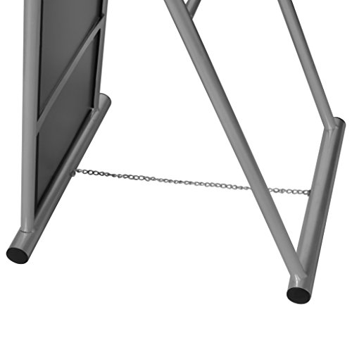 vidaXL Standspiegel Boden Stehend Spiegel Ankleidespiegel Ganzkörperspiegel grau - 6