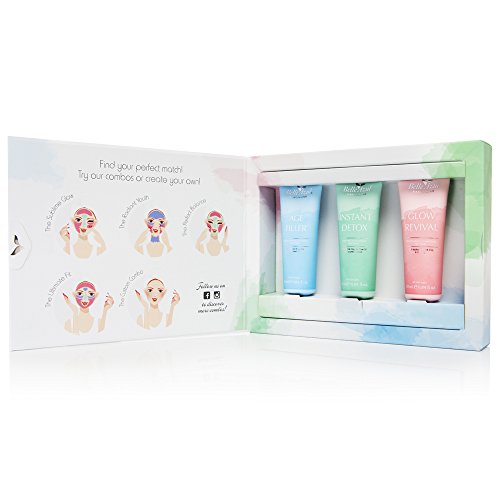 Belle Azul 360 Mask Collection – 3er Gesichtsmasken Set für die optimale Hautpflegebedürfnisse unterschiedlicher Gesichtspartien. Basierend auf Shea Butter mit Jojobaöl, Pink Clay, White Clay, Ginseng, Retinol und Teebaumöl. Gegen trockene Haut, Unreinheiten, und zur Faltenreduzierung ✔ Ohne Parabene und Phtalate ✔ Ohne Tierversuche ✔ vegan ✔ 3x30ml - 2