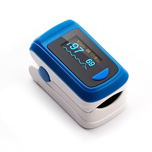 Herbie Life® HL-100A Dedo Oxímetro de Pulso - Azul