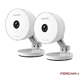 Set of 2 Foscam C1 Lite Indoor HD 720P Wireless IP Camera with Super Wide 115° Viewing Angle, Dual Audio, Motion Detection, and More (White) RS.8150 (52.00% Off) - Amazon