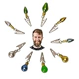 alltoshop Christbaumschmuck Scherzartikel für den Bart im 9er Set - Christbaumschmuck Spaßartikel Weihnachtsbaumschmuck Gadget Dekoration