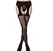 Produktbild Fletion Damen Schwarz Sexy Strümpfe Reizwäsche Straps-Strumpfhose Strapsgürtel-Strümpfe