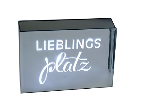 Tolles Deko Licht ~ Lieblingsplatz ~ mit Spiegel im edlen Design Spiegellampe