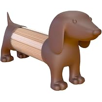 Puckator Salière & Poivrière Hot Dog Teckel Chien Saucisse - Accessoire Cuisine Original Et Fun