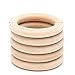 Produktbild Wiffe 5Pcs natürlichen Holz Kreis Ring Anhänger Anschlüsse Perlen DIY Schmuckzubehör 15mm