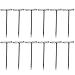 100 PCS 0.9 x 32mm T Pin Needle Wig Hair Piece Fixing Hair Weaving Making Pin Needle Tools