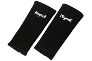 Playwell Martial Arts Black Elasticated Full contact Padded Both sides Forearm Guards