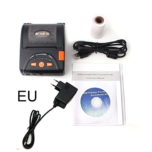 Port  til t  rmica recibo Impresora Bluetooth MUNBYN 58 mm Impresora para Android iPhone iPad y bater  a Recargable ESC POS