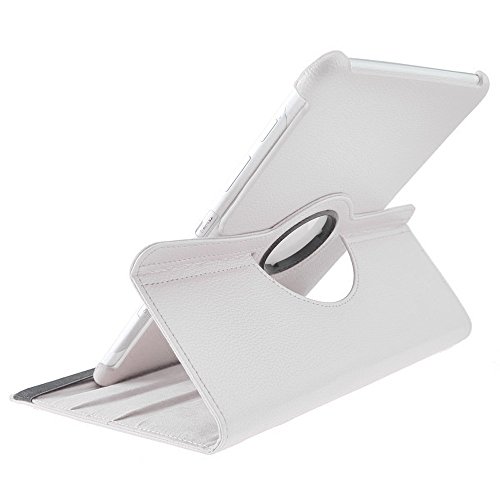 COOVY® 360° ROTATION COVER FÜR SAMSUNG GALAXY TAB 10.1 N GT-P7500 GT-P7501 GT-P7510 GT-P7511, TAB 2 10.1 GT-P5100 GT-P5110 SMART HÜLLE TASCHE ETUI CASE SCHUTZ STÄNDER Farbe weiss - 3