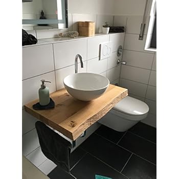 Kinaree Waschtisch Platte Teak Wurzelholz - 100cm Waschtischunterplatte