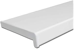 Juramondo Masterline LD40 Premium Innenfensterbank WPC Weiß Matt inkl. Endkappe verschiedene Ausführungen (T: 200mm / L: 1000mm)