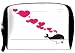 Snoogg abstract illustration of whale with hearts Travel Buddy Toiletry Bag / Bag Organizer / Vanity Pouch RS.245.00