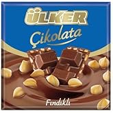 &Uuml;LKER Kare Fındıklı &Ccedil;ikolata, 60 Gr