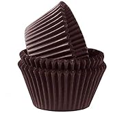Bakerelation Standard Size Brown Cupcake Paper/Baking Cup/Cup Liners Brown Cupcake Liner(50mmx30mm) Pack of 100 Pcs
