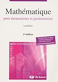Mathématique pour économistes et gestionnaires