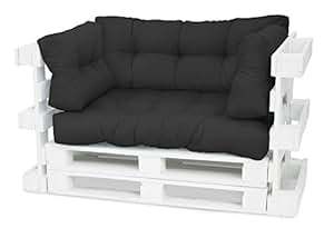 Spatium Cuscini Per Pallet Impermeabili Sfoderabili - Seduta 120x80x15 Cm, Colore Menta