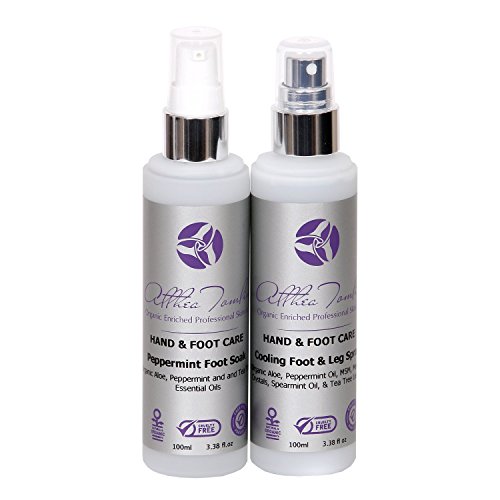 Buy foot care set with foot odour and cooling foot care spray and